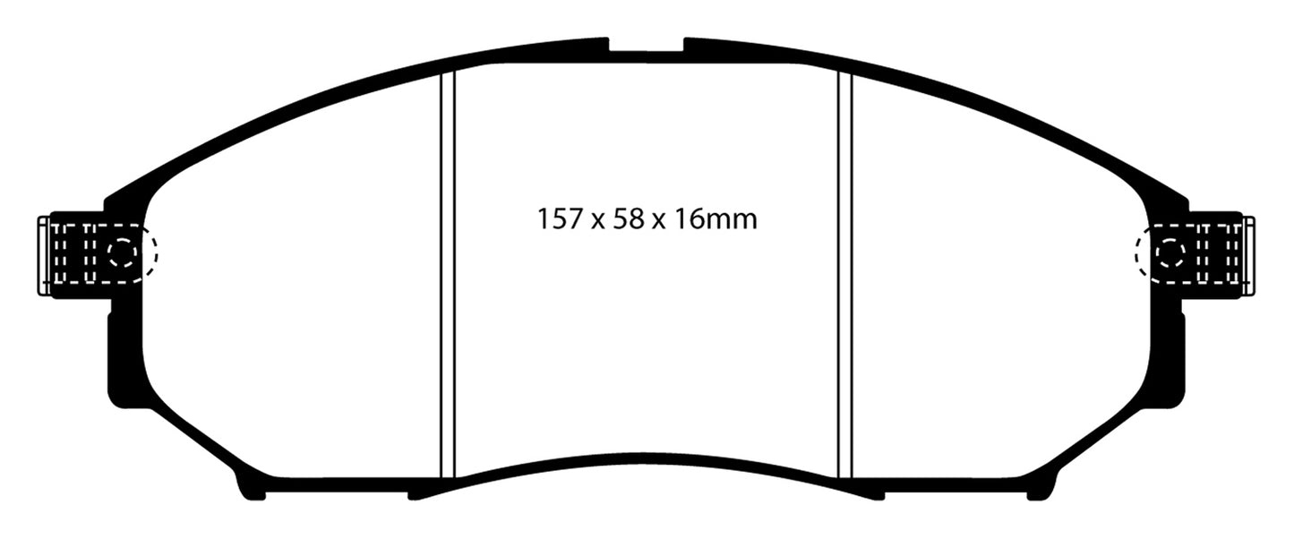 EBC DP61671 6000 Series Greenstuff Truck/SUV Brakes Disc Pads