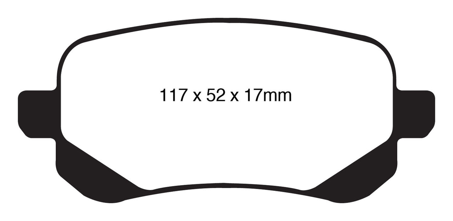 EBC DP61840 6000 Series Greenstuff Truck/SUV Brakes Disc Pads