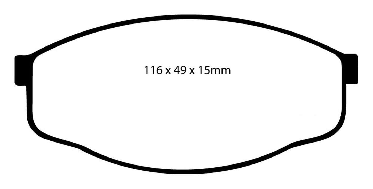 EBC DP6419 6000 Series Greenstuff Truck/SUV Brakes Disc Pads