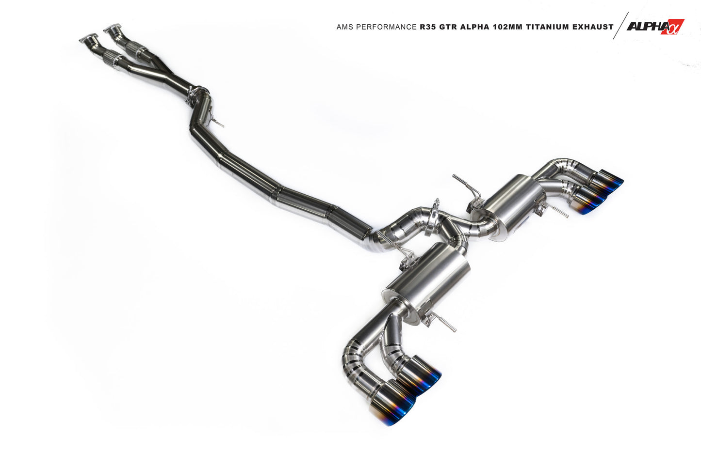 AMS Performance R35 GTR Alpha 102mm Titanium Exhaust AMS-ALP.07.05.0007-1