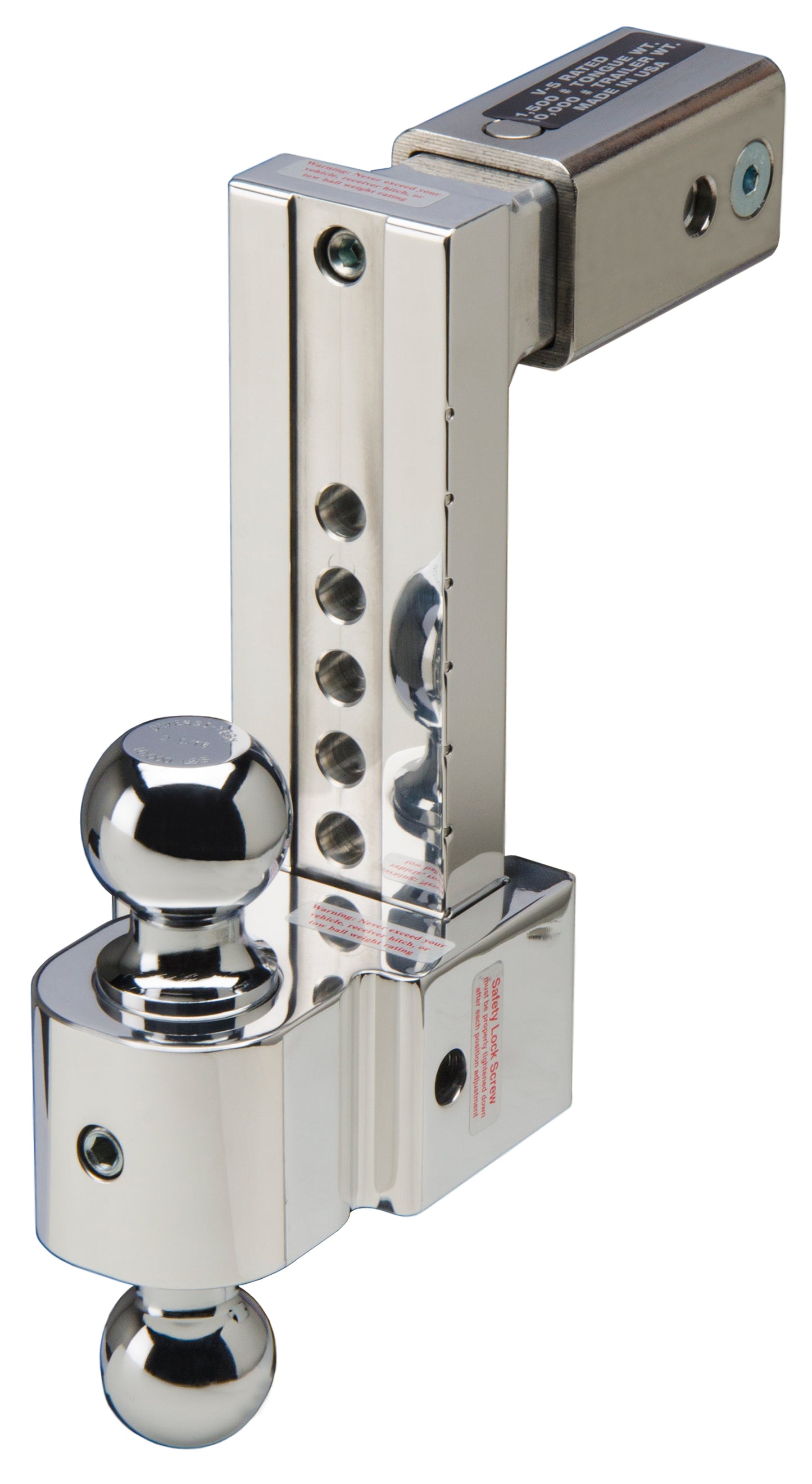 Fastway Trailer - Flash 8 In. Silent Tow 2.5 In. Shank 2 In. & 2-5/16 In. Stainless Balls 47-00-3806-2S
