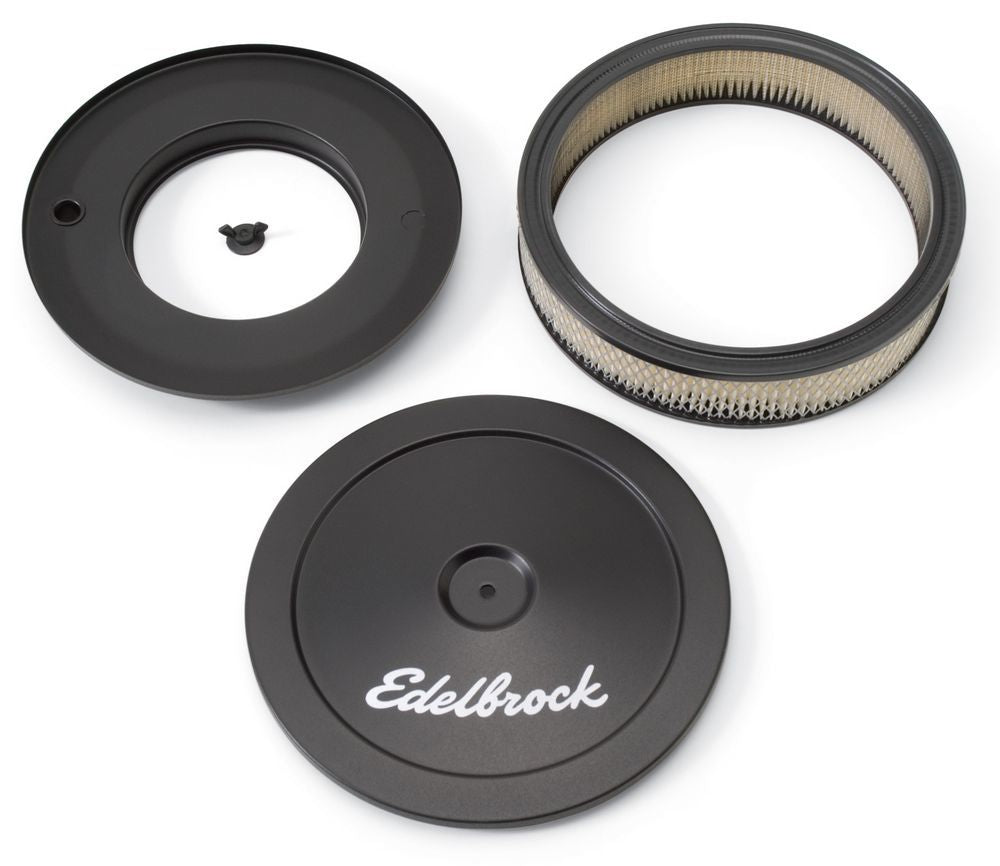 EDELBROCK 10in Signature Series A/C - Black 1203