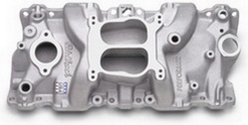 EDELBROCK SBC Performer Q-Jet Manifold - 262-400 2104