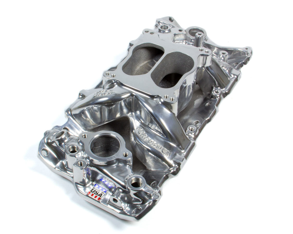 EDELBROCK SBC Performer Air Gap Manifold - Polished 26011