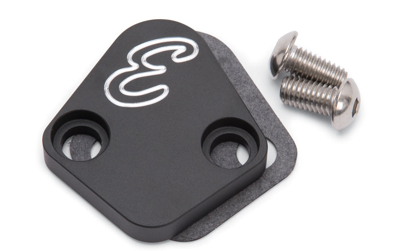 EDELBROCK BBC Fuel Pump Block-Off Plate Billet Aluminum 4021