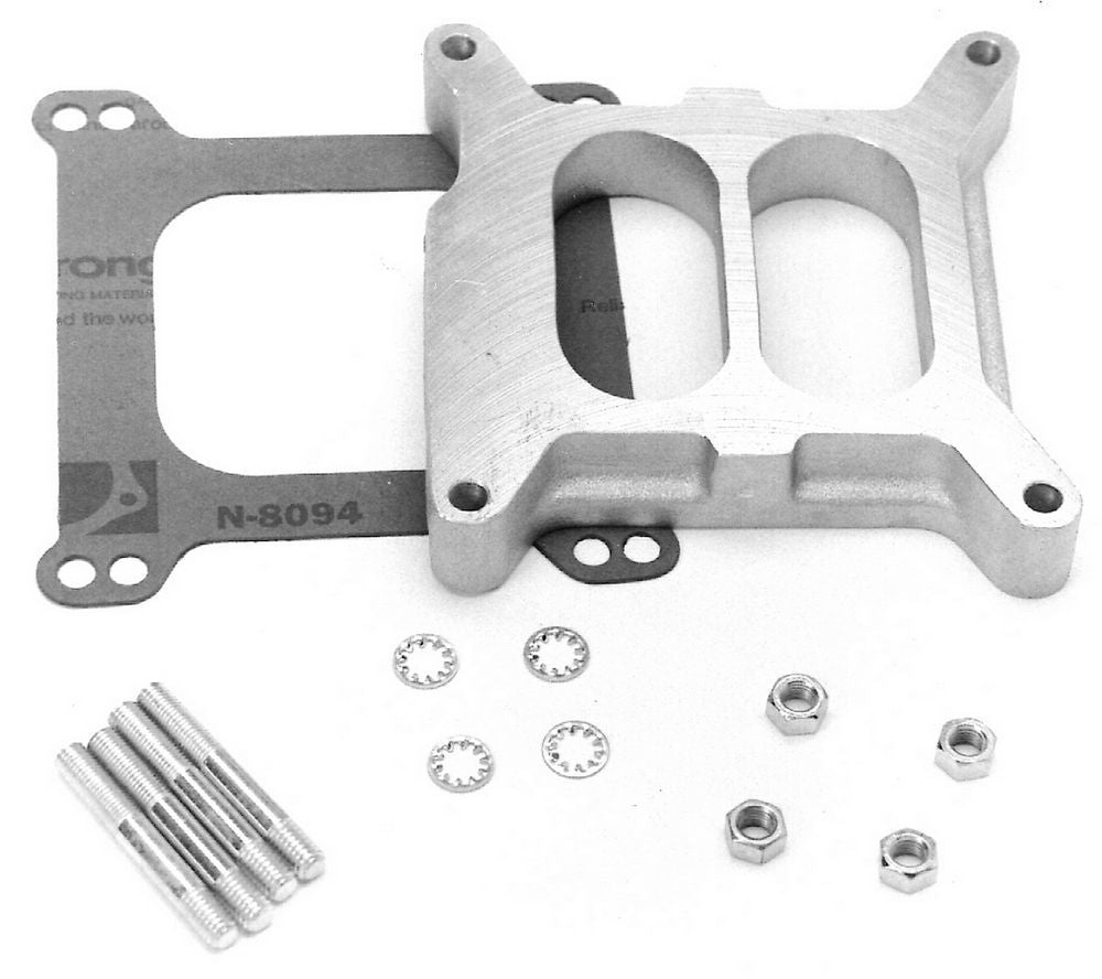EDELBROCK Carburetor Spacer - 1in Divided 8714