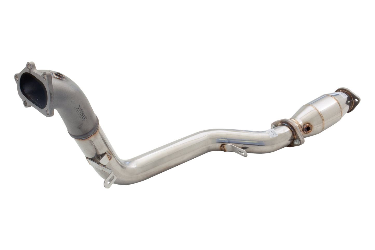 XFORCE Subaru WRX/STi Stainless Steel 3" Turbo Dump Pipe With High Flow Metallic Cat (Does Not Fit OEM Catback); Exhaust Manifold Down Pipe ES-SW08-KITB