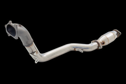 XFORCE Subaru WRX/STi Stainless Steel 3" Turbo Dump Pipe With High Flow Metallic Cat (Does Not Fit OEM Catback); Exhaust Manifold Down Pipe ES-SW08-KITB