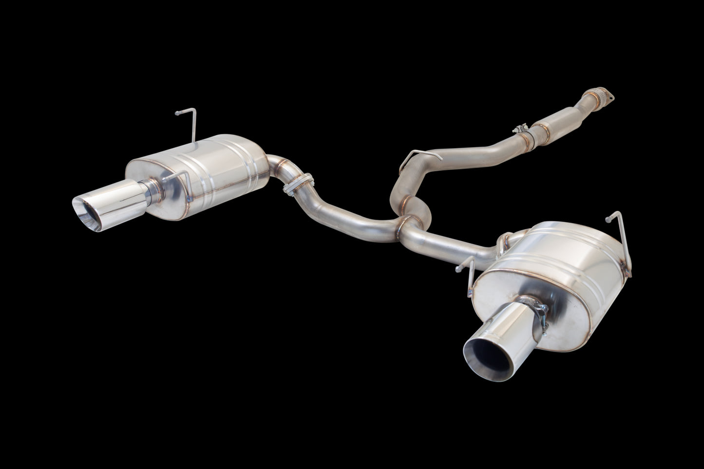 XFORCE Subaru WRX Sedan 2009-2011 Stainless Steel 3" High Flow Cat-Back System With Varex Mufflers; Exhaust System Kit ES-SW20-VMK-CBS