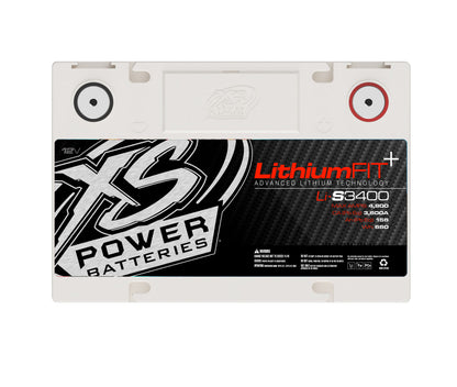 XS Power Batteries Lithium Racing 12V Batteries - M6 Terminal Bolts Included 4800 Max Amps Li-S3400