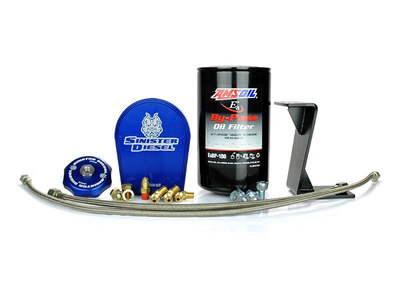 Sinister Diesel Bypass Oil Filter System For 2006-2007 Dodge Cummins 5.9L SD-EOF-5.9-06