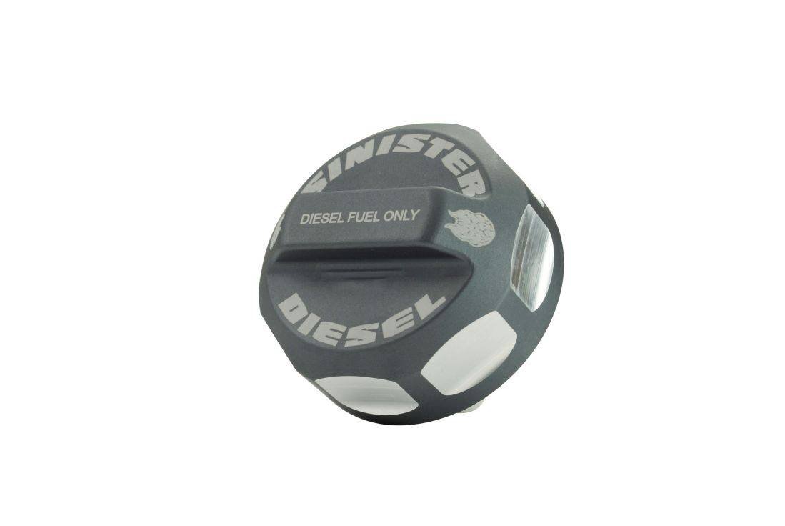 Sinister Diesel Fuel Cap For 2008-2020 Ford Powerstroke (Gray) SD-FFC08-01-20-GRY