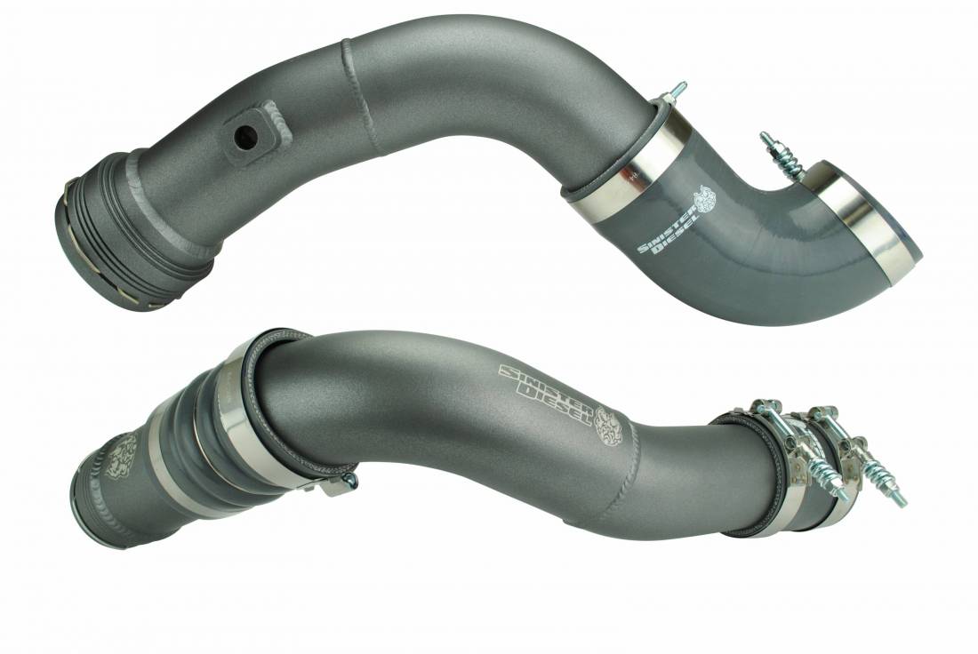 Sinister Diesel Charge Pipe Kit For 2011-2016 Ford Powerstroke 6.7L (Gray) SDG-6.7PIPK11-01-20