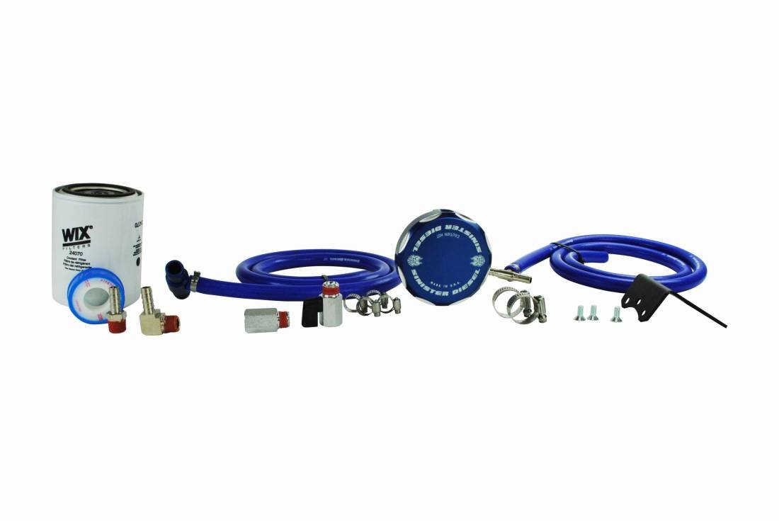 Sinister Diesel Coolant Filtration System (W/ WIX) For 2008-2010 Ford Powerstroke 6.4L SD-CF-6.4P-W
