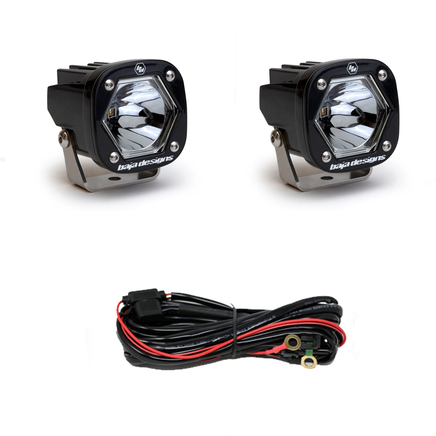 Baja Designs S1 Black Laser Auxiliary Light Pod Pair 387807