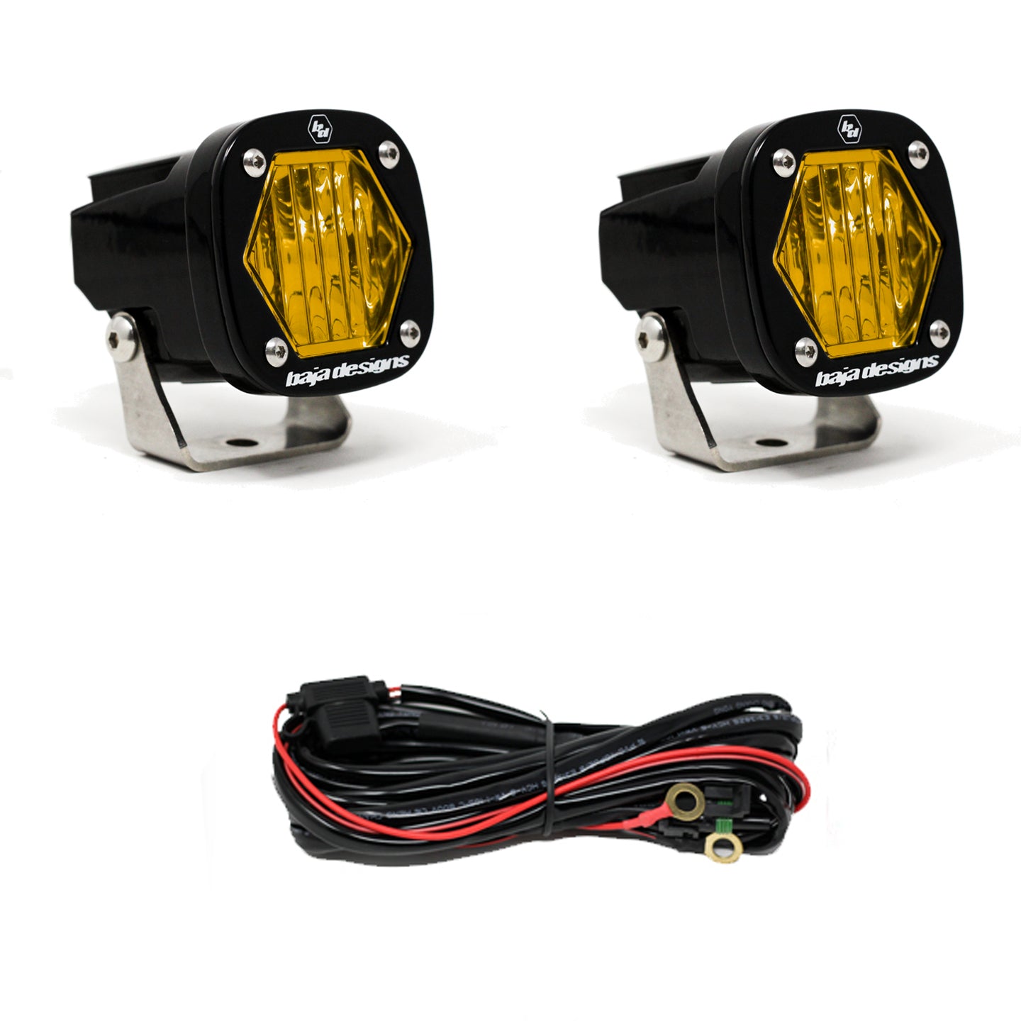 Baja Designs S1 Black LED Auxiliary Light Pod Pair 387815
