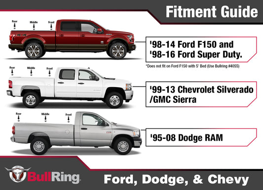 BullRing - 4001-HC-6 - Classic Raised Fit Retractable Tie Down Anchors