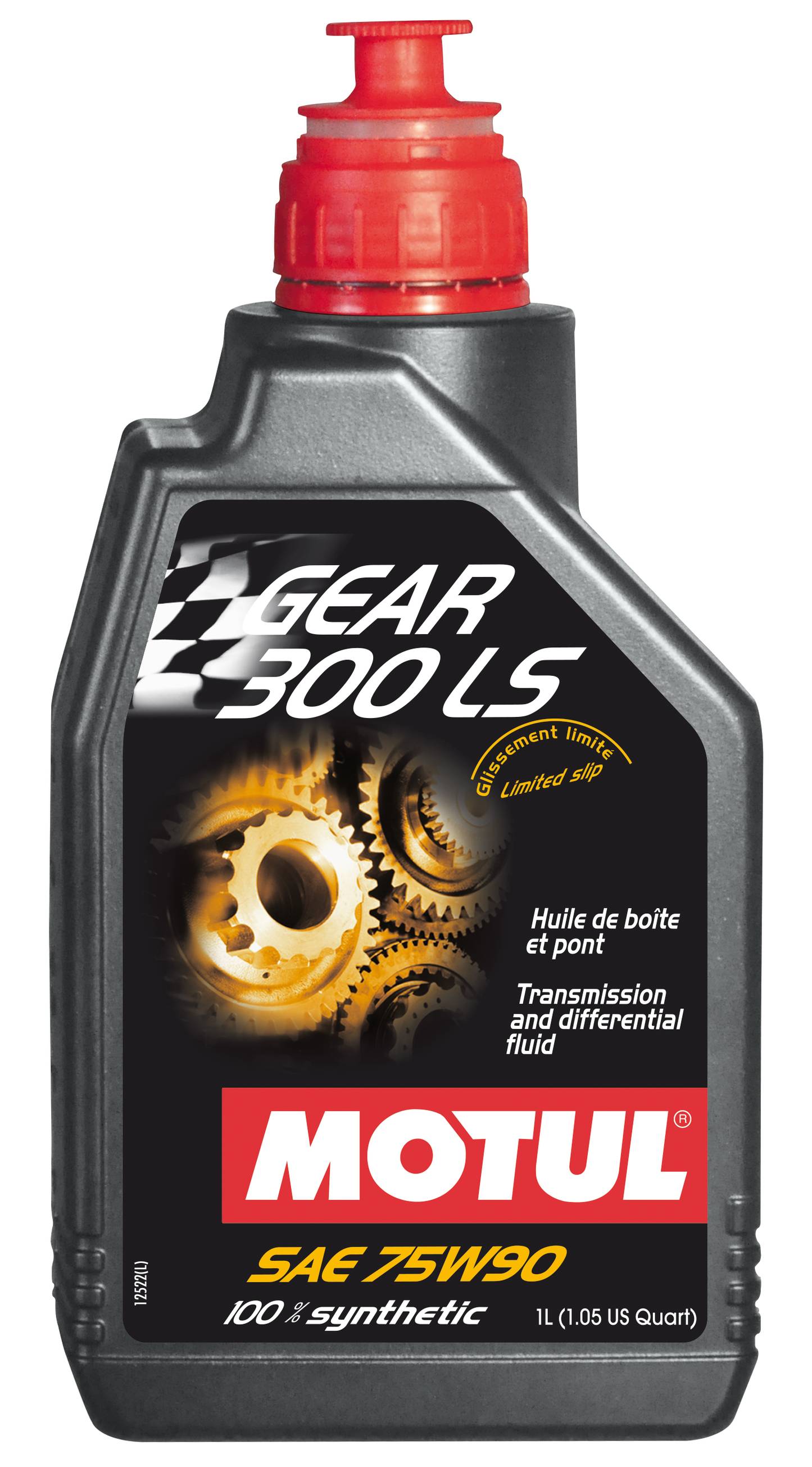 Motul GEAR 300 LS 75W90 - 1L - Fully Synthetic Transmission fluid - Ester based 105778
