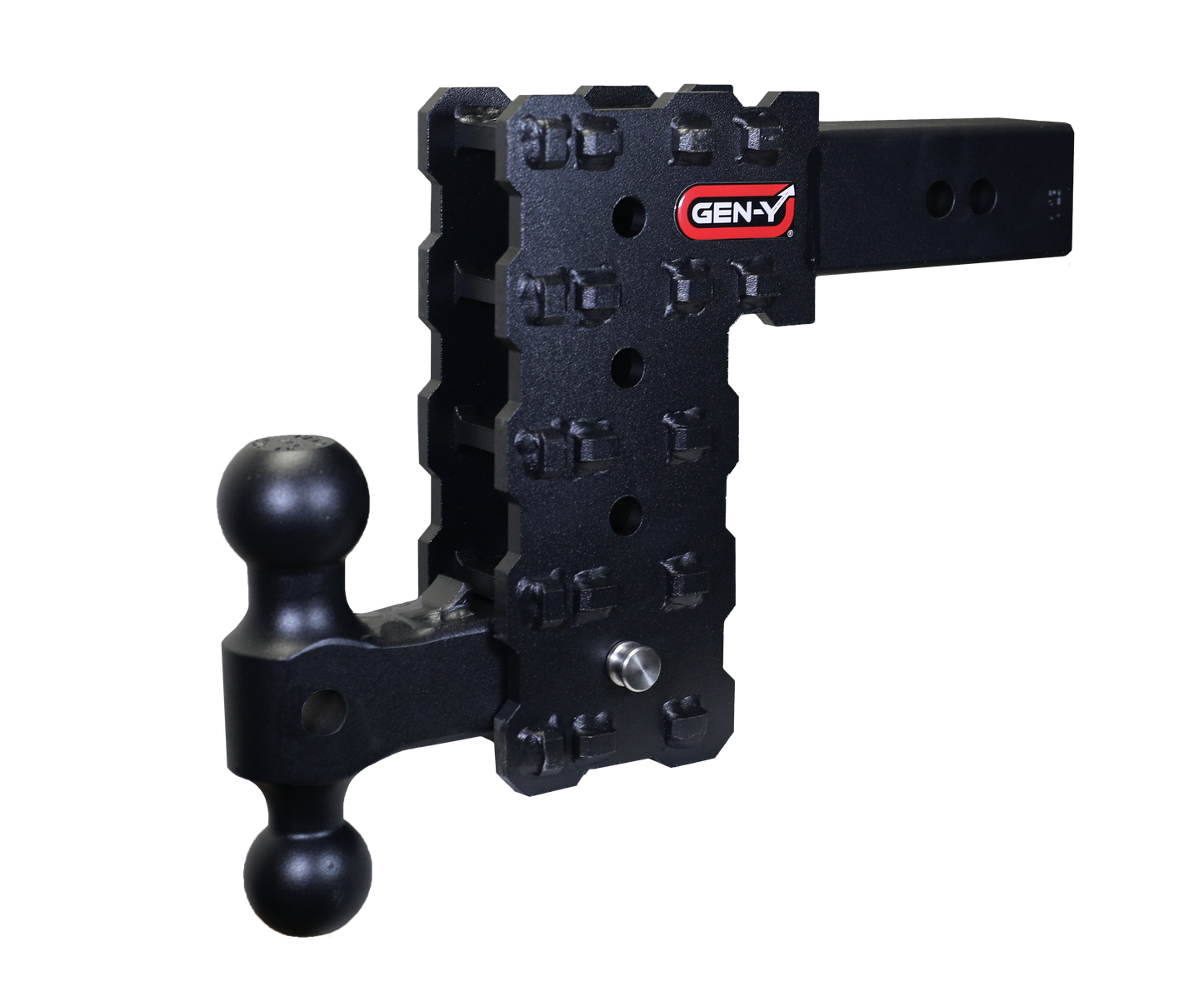 GEN-Y Hitch PHANTOM-X 2.5" Solid Shank 7.5" Drop 1.6K TW 16K Hitch & Dual-Ball GH-2414X