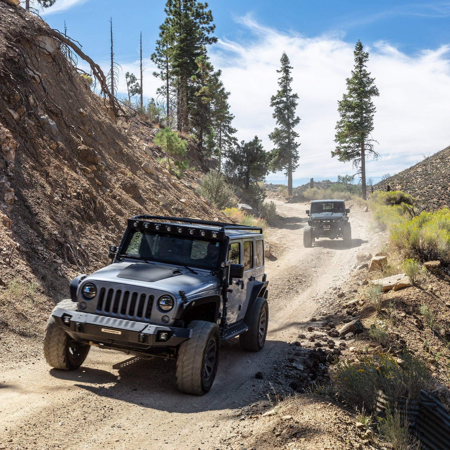 Go Rhino 230116T Trailline Front Straight Bumper Textured Black