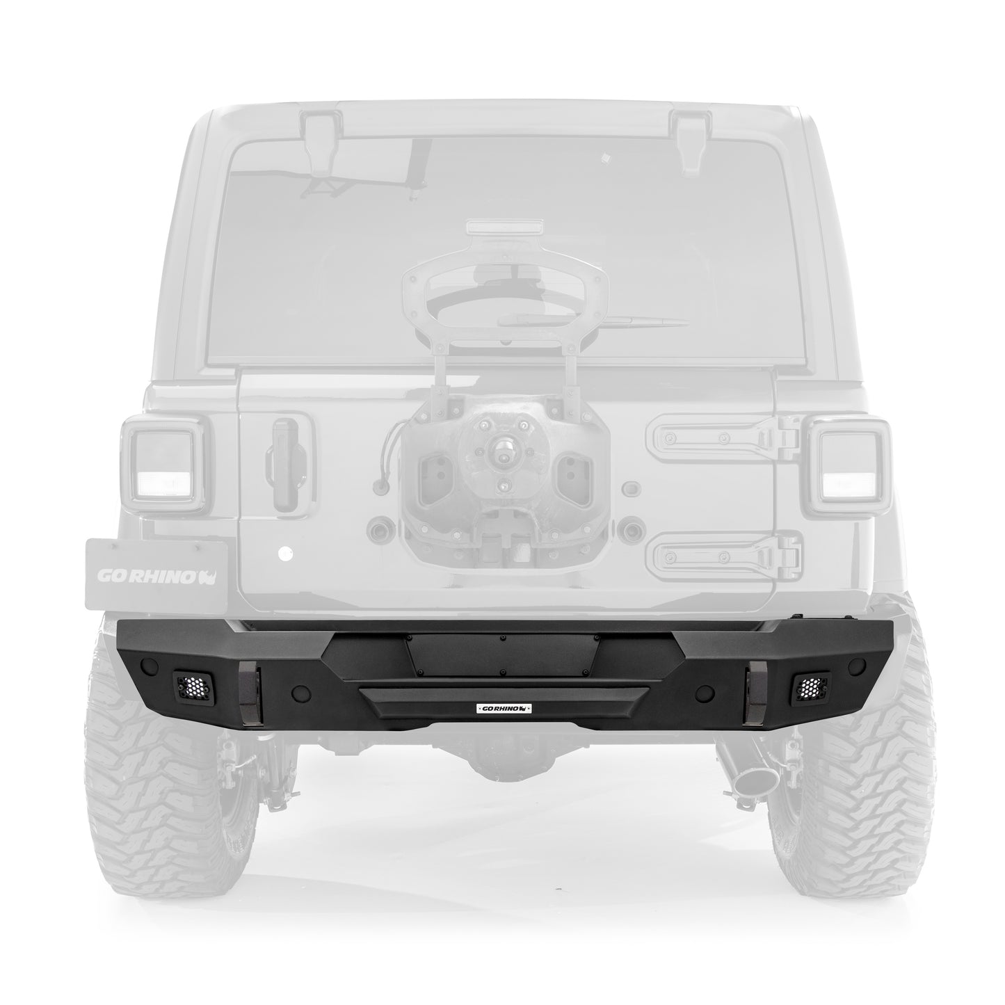 Go Rhino 272110T Trailline Rear Stubby Bumper Textured Black