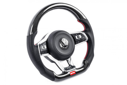 APR Carbon Fiber Steering Wheel W/ Perforated Leather - VW / Mk7 Golf R / GTi / Gli MS100201