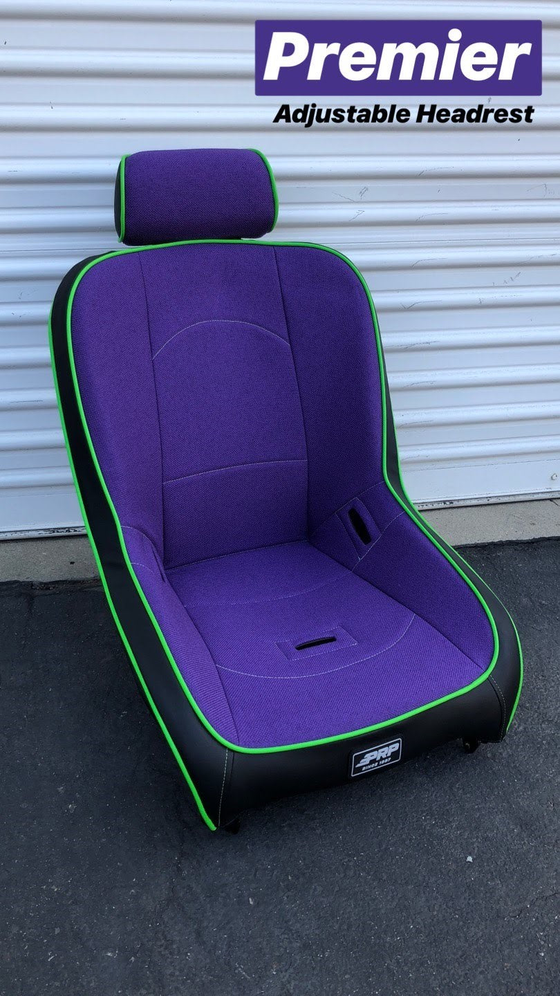 PRP-A100115-Premier Low Back Suspension Seat with Adjustable Headrest