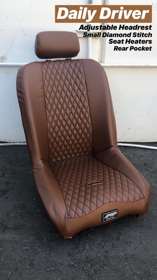 PRP-A140115-Daily Driver Low Back Suspension Seat with Adjustable Headrest