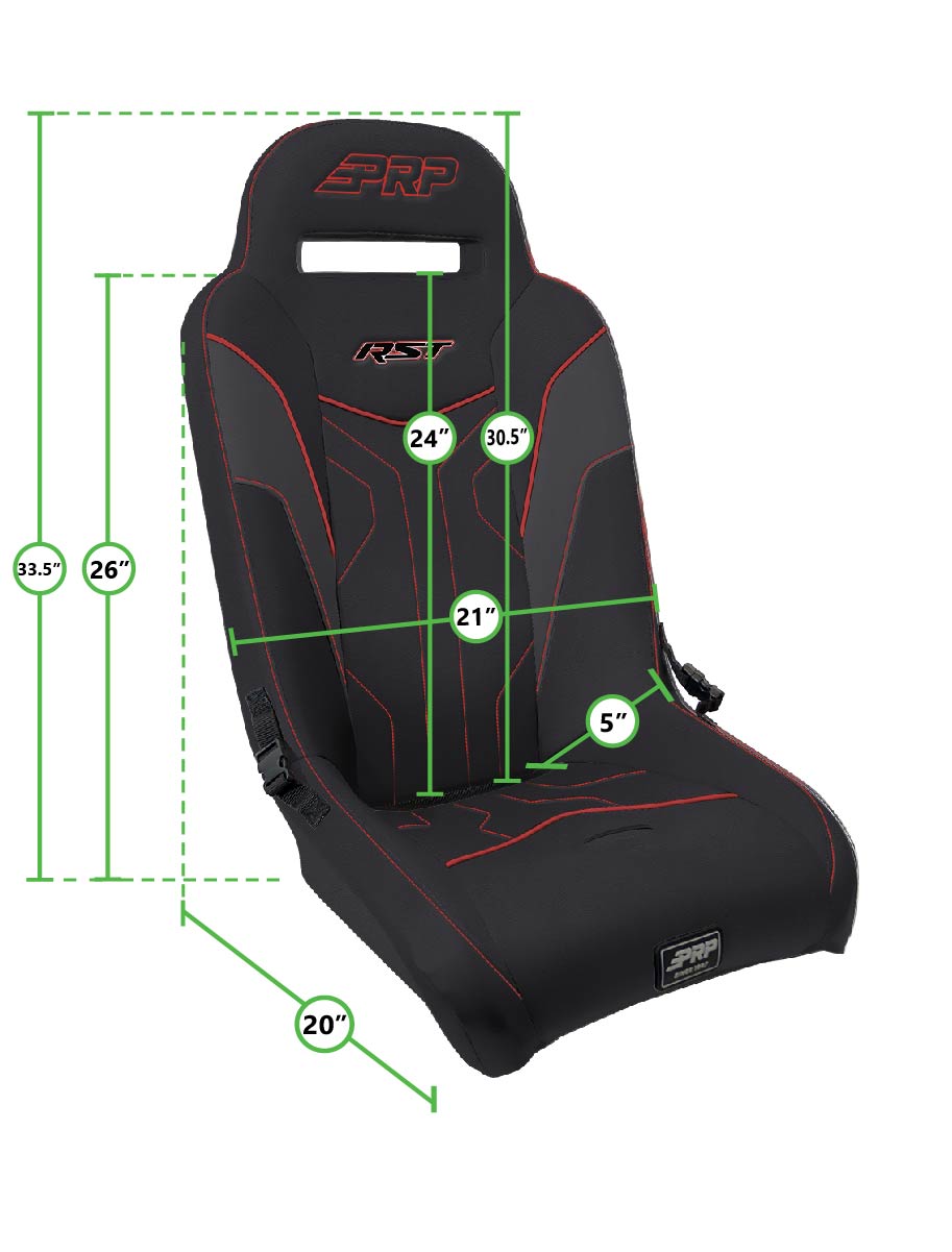 PRP-A4108-POR1K-RST Rear Suspension Seat