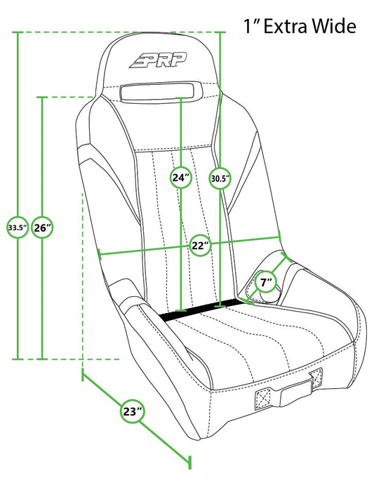 PRP-A58-237-GT/S.E. Extra Wide Suspension Seat