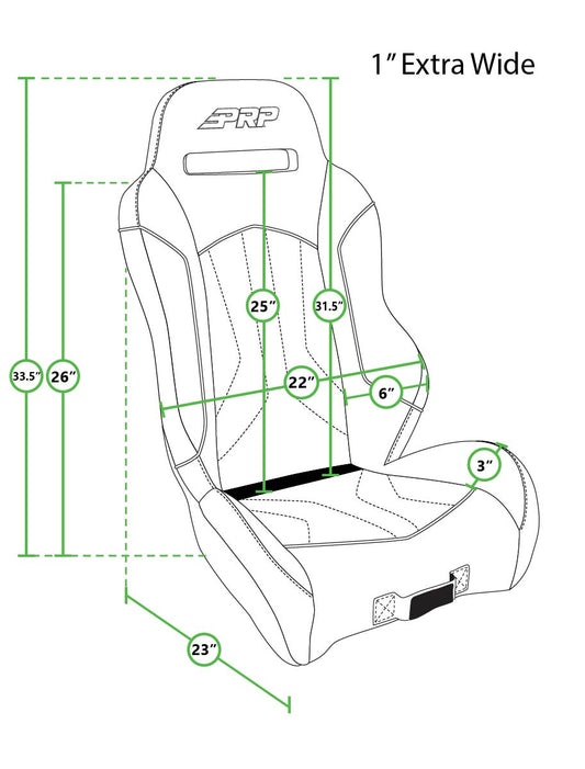 PRP-A78-203-XC Extra Wide Suspension Seat
