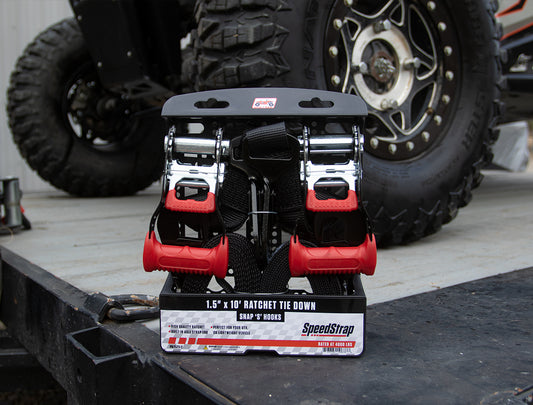 SpeedStrap 15211-2 Ratchet 1.5 in. x 10 ft. Tie Down w/ Twisted Snap Hooks