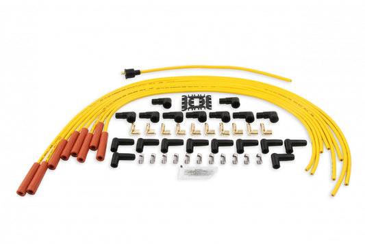 ACCEL Spark Plug Wire Set - 8mm - Yellow with Orange Straight Boots ACC-24040 4040