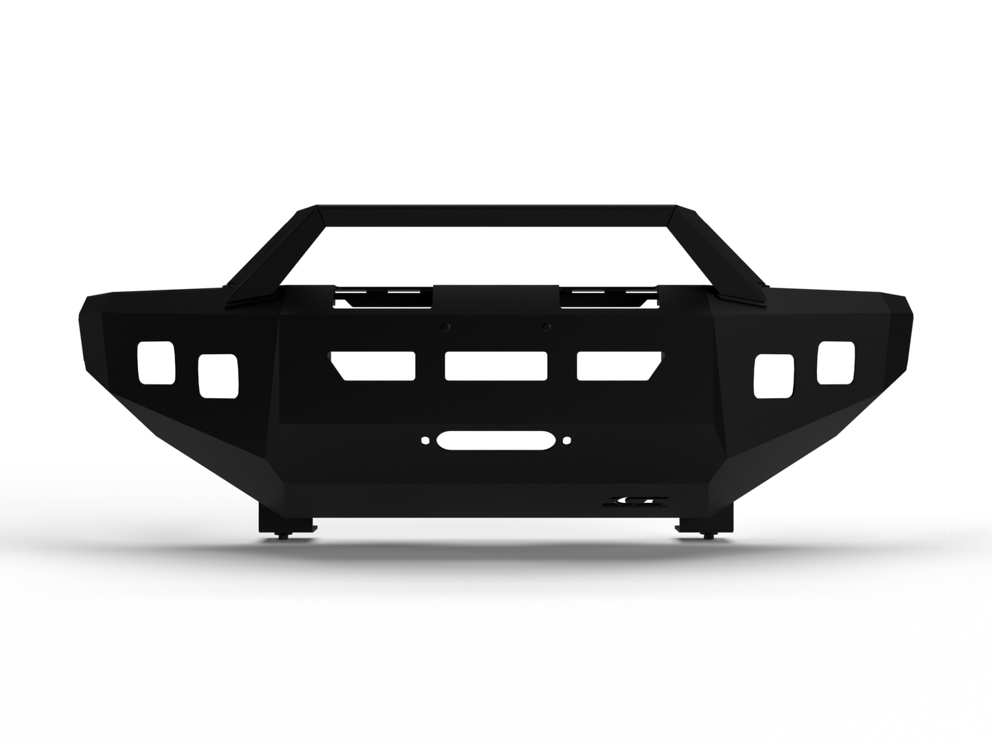 ICI Front Bumper; AL-FBM90TYN-RT; 2005 - 2015 Toyota Tacoma; Alumilite Series; aftermarket aluminum winch ready truck bumper
