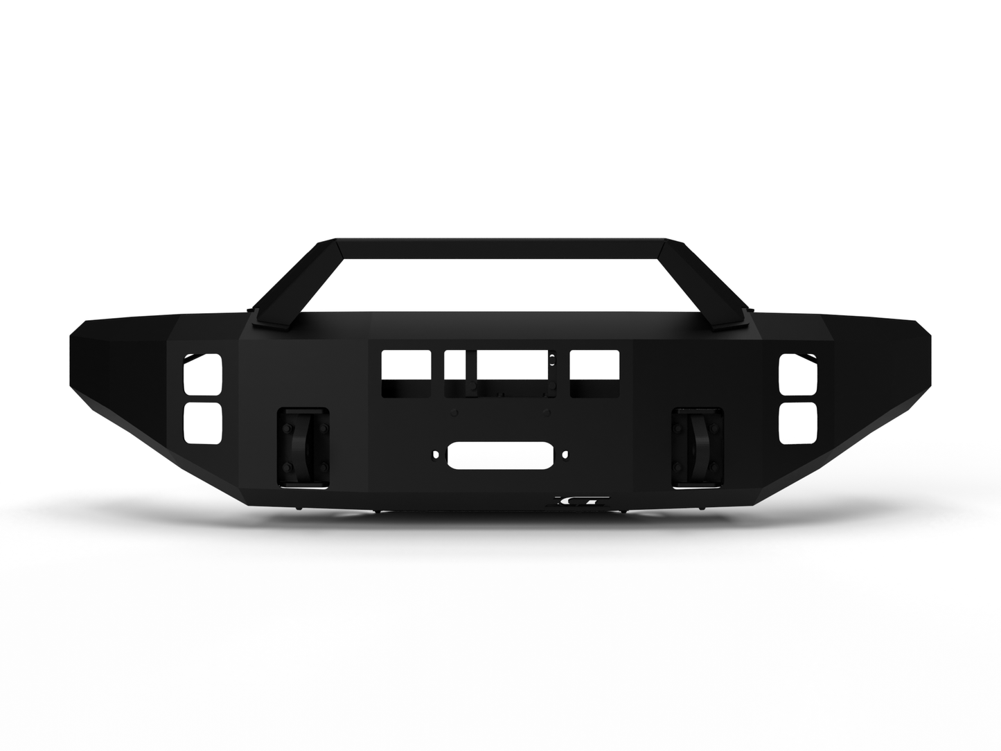 ICI Front Bumper; AL-FBM12FDN-RT; 2017 - 2022 Ford Superduty F250/F350/F450/F550; Alumilite Series; aftermarket aluminum winch ready truck bumper