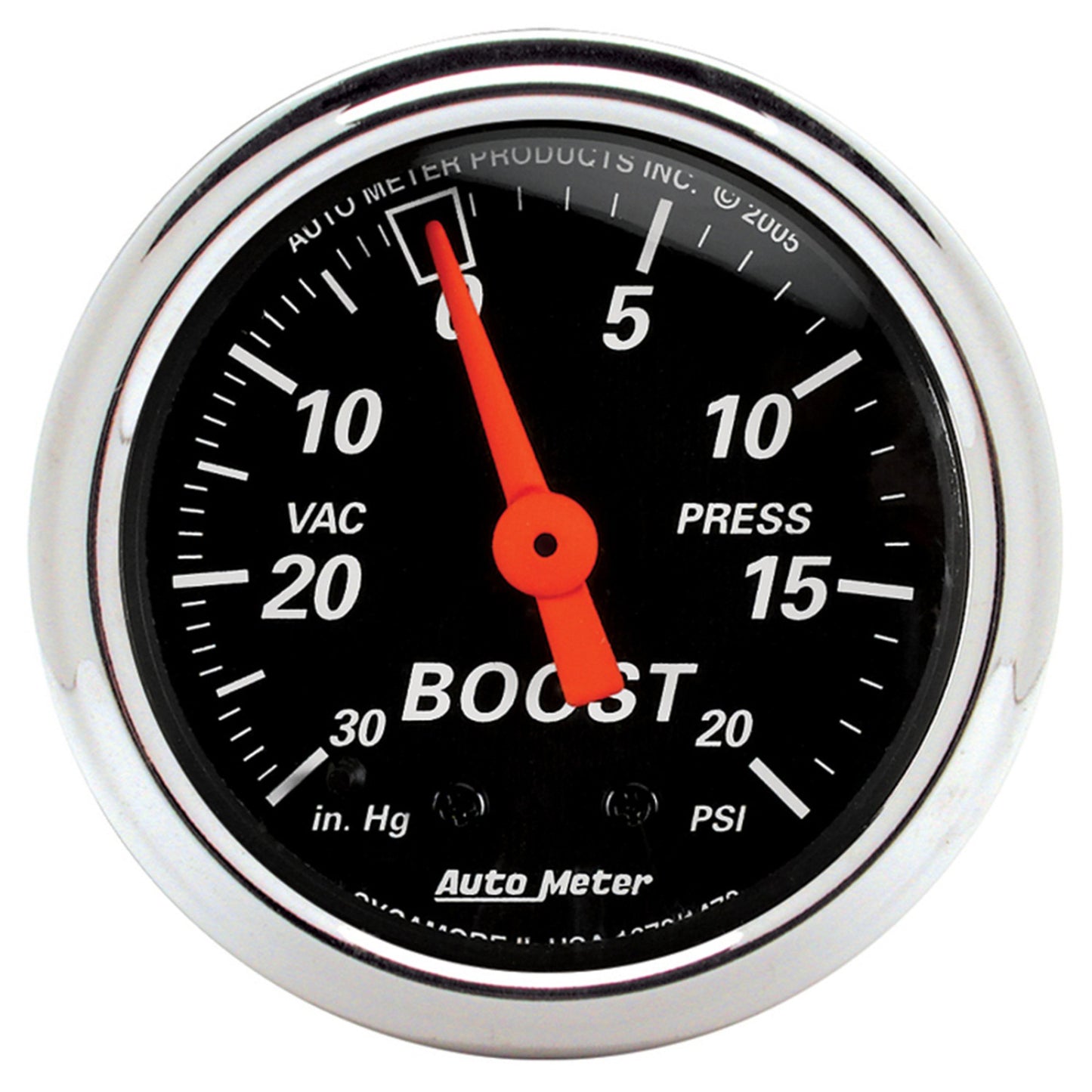 AutoMeter 2-1/16 in. PYROMETER 0-2000 Fahrenheit SPEK-PRO WHITE/CHROME P31011