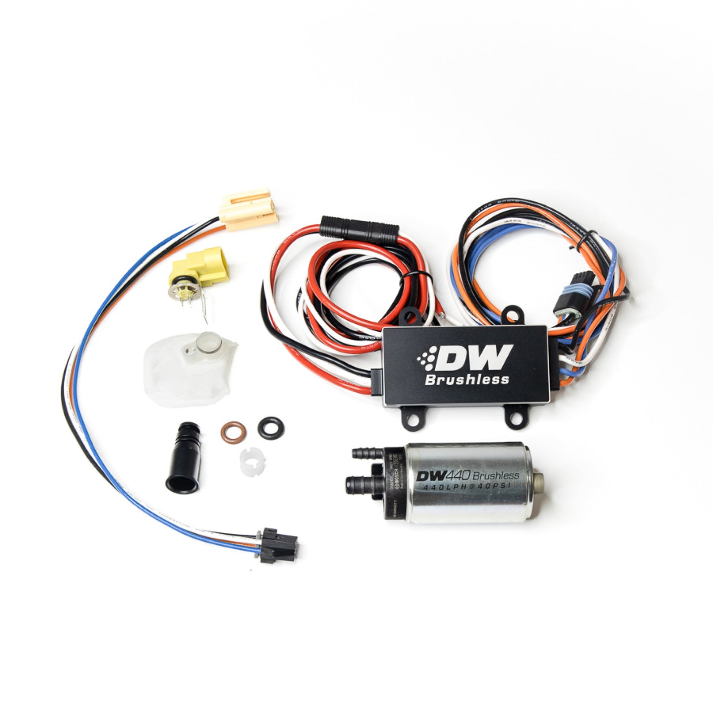 Deatschwerks 440lph In-Tank Brushless Fuel Pump with PWM Controller & 9-0910 Install Kit 9-441-C103-0910