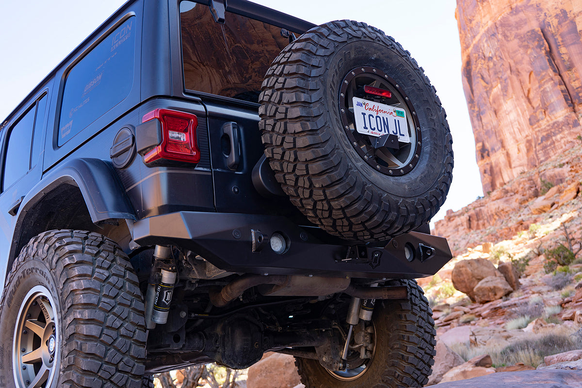 ICON Impact Series Offroad Armor JL LICENSE PLATE RELOCATION KIT 25171