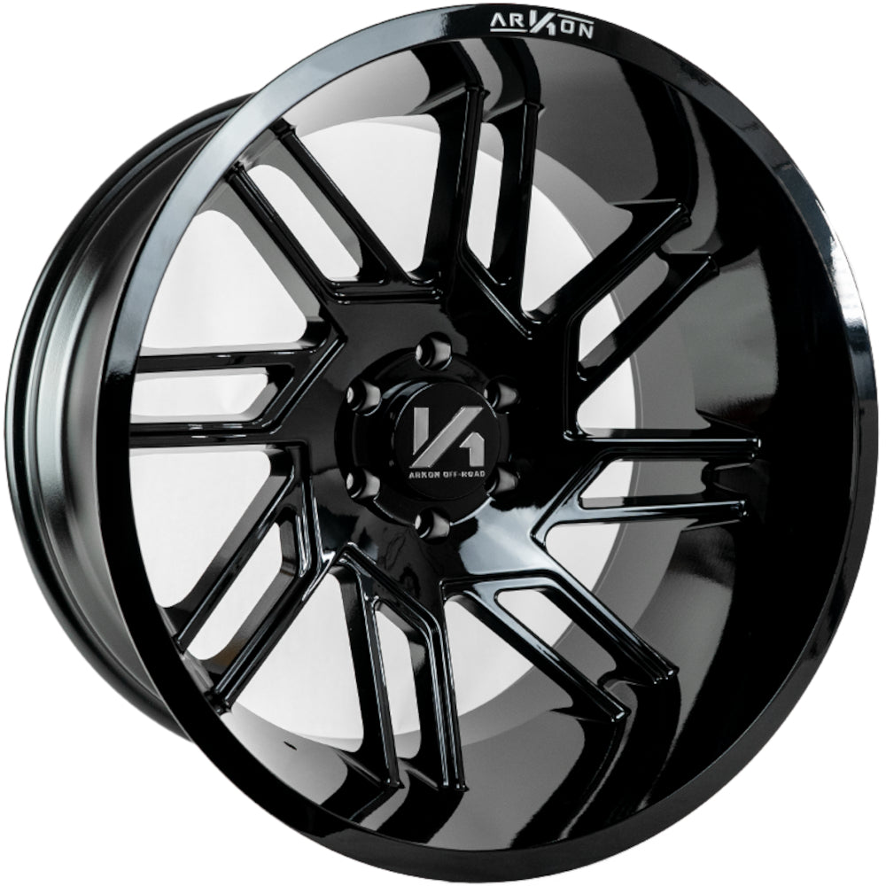 DaVinci Off Road Wheels Gloss Black 22x12 Left 6x5.5 -51 108mm
