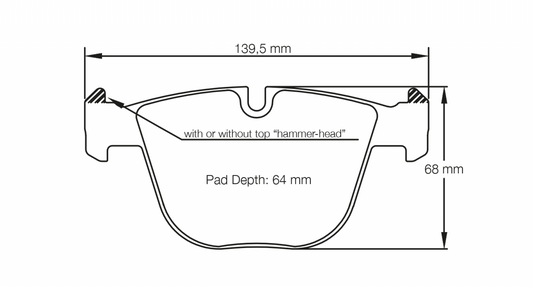 PAGID Racing Pagid BMW 1 Series Coupe, M3, M5, M6 RST4 Rear Brake Pads 8021-RST4