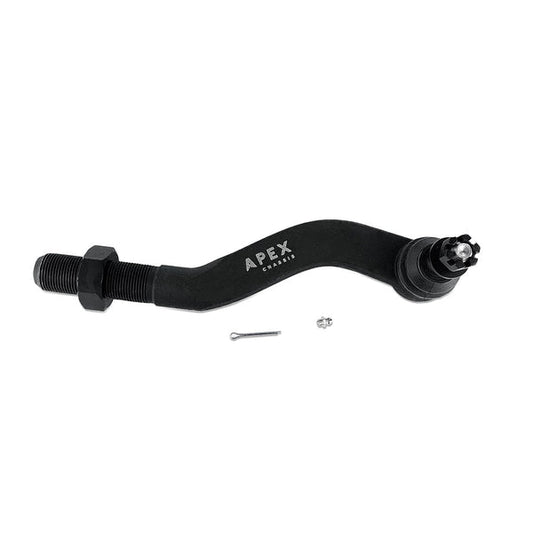 Apex Chassis Heavy Duty 2.5 Ton Tie Rod Assembly in Black Anodized Aluminum Fits: 19-22 Jeep Gladiator JT 18-22 Jeep Wrangler JL/JLU Rubicon Mohave Sahara Sport. Note: This kit fits a Dana 30 axle. KIT122-JJSP