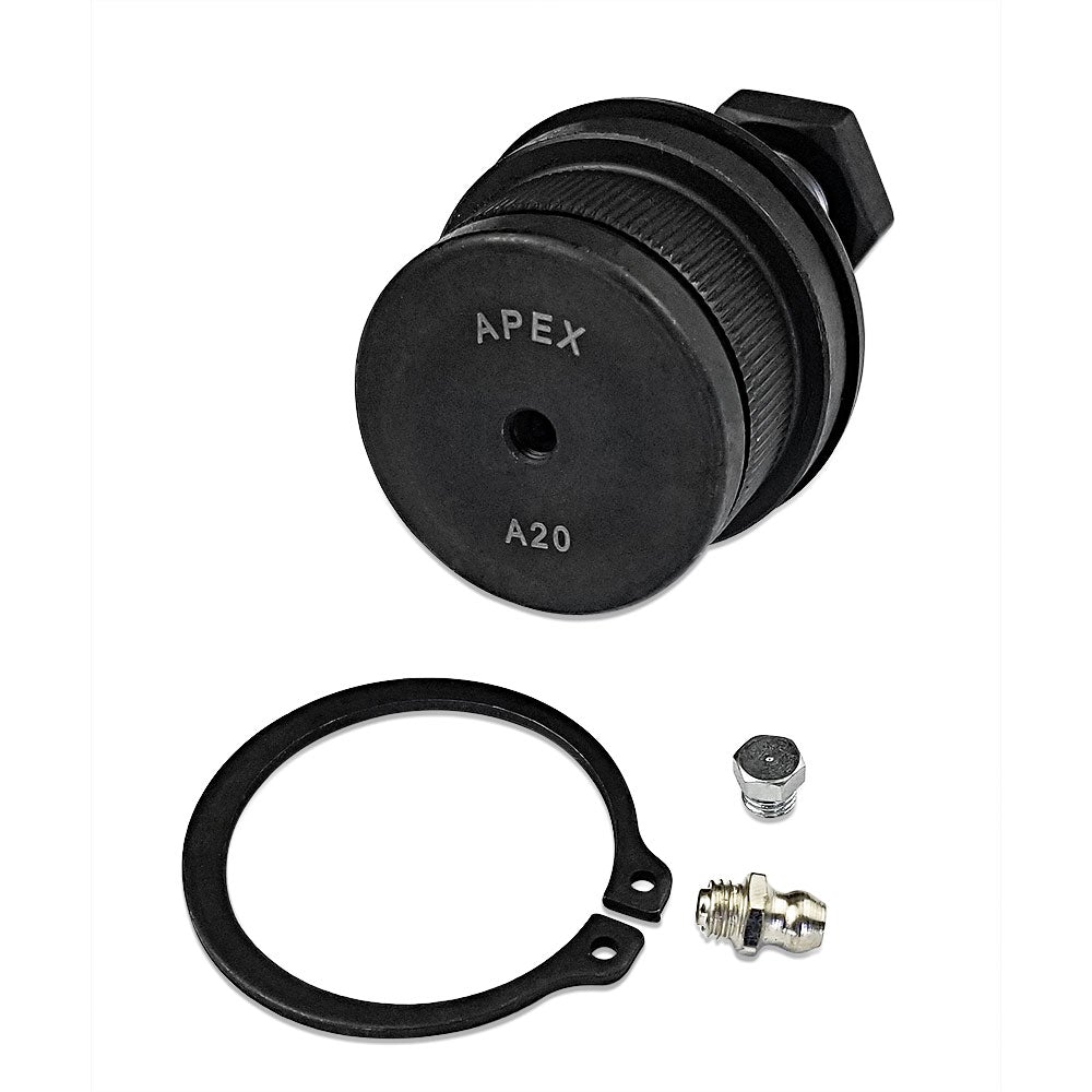 Apex Chassis Heavy Duty Jeep Heavy Duty Ball Joint Kit Fits: 4-83 Cherokee 72-83 CJ 72-73 Commando 81-85 CJ8 Scrambler 74-83 Wagoneer Includes: 1 Upper & 1 Lower KIT261-JJSP