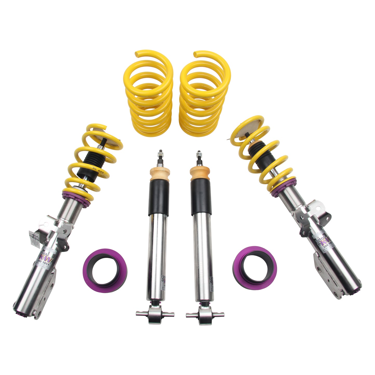KW Suspensions 35230065 KW V3 Coilover Kit - Mustang (S-550) Fastback GT(V8) excl. convertible