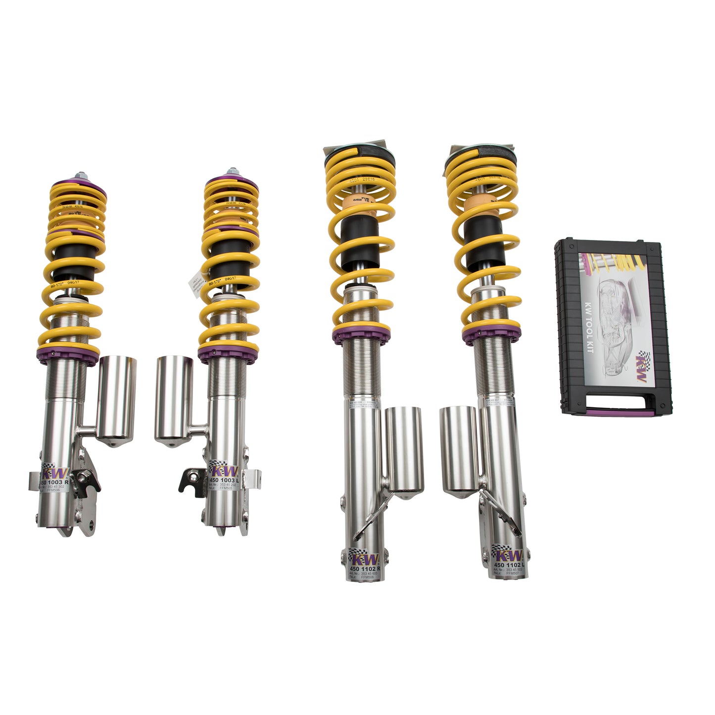 KW Suspensions 35245013 KW V3 Coilover Kit - Subaru Impreza STI (GD GG GGS)