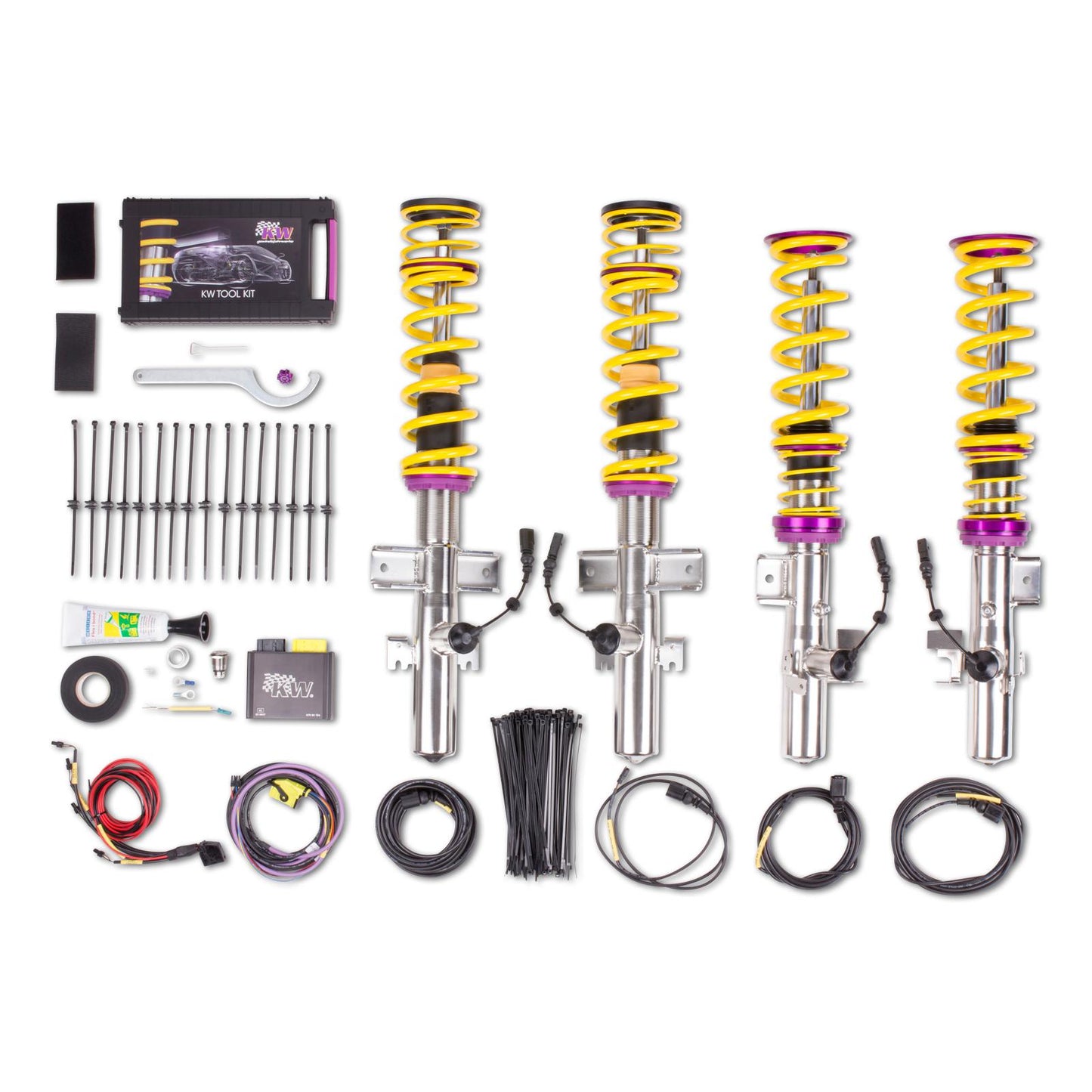 KW Suspensions 39055001 KW DDC ECU Coilover Kit - Range Rover Evoque