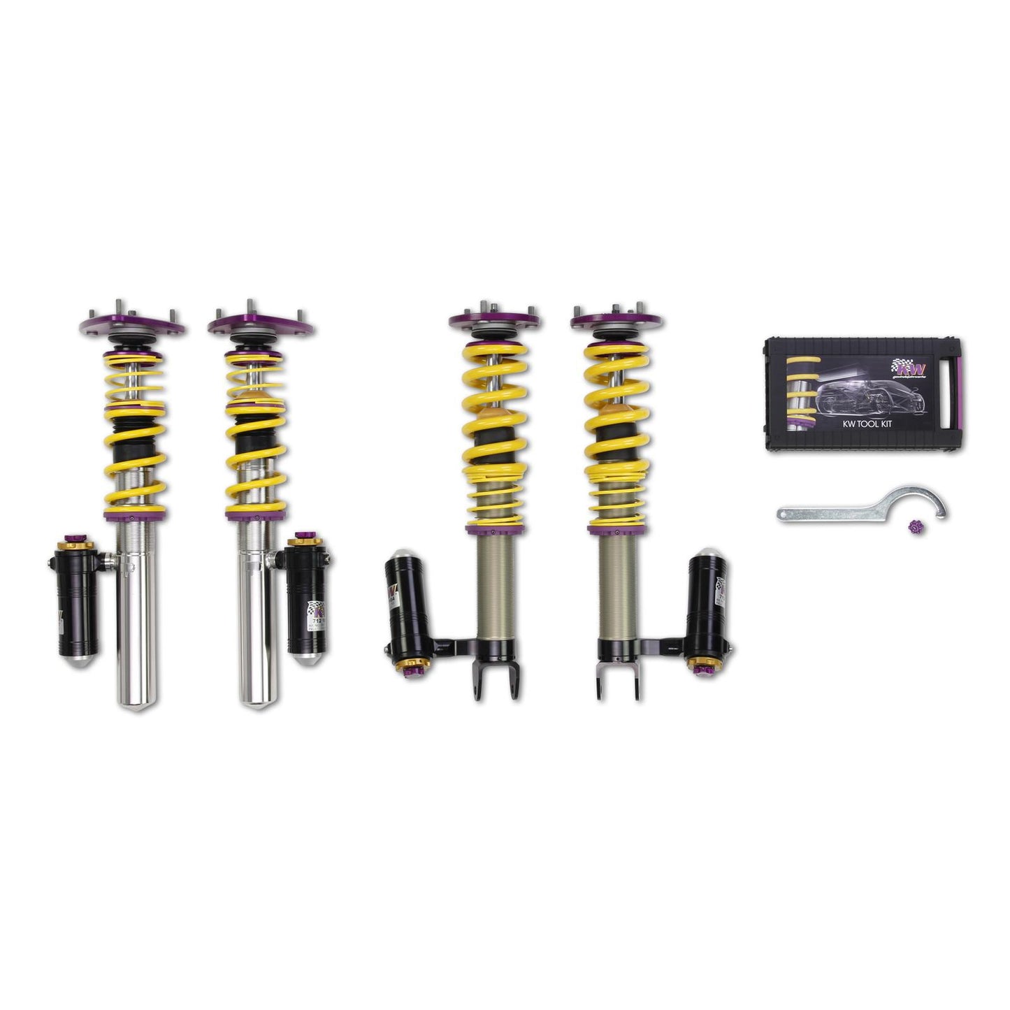 KW Suspensions 39771224 KW V4 Clubsport Kit - Porsche 911 (997) GT2 GT2 RS GT3 GT3 RS