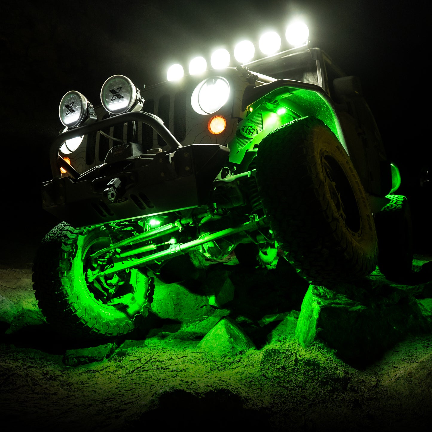 PROJECT X RGBW ROCK LIGHT WITH 4K CAMERA LM538820-1