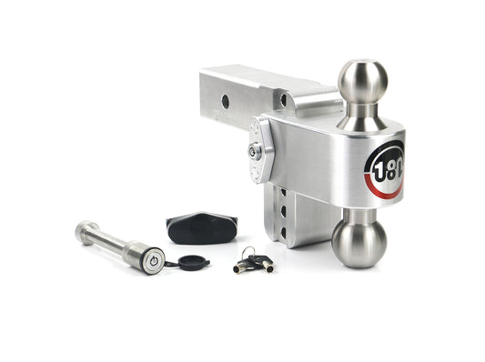 Weigh Safe Turnover Ball 4" Drop Hitch With 2.5" Shank Keyed Alike WS05 Included LTB4-2.5-KA