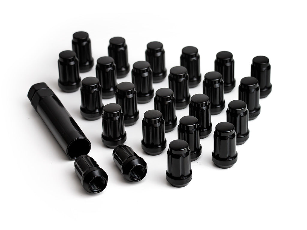 ICON Alloys LUG NUT KIT BLACK - 1/2" / 24 COUNT W/ KEY 89122024B