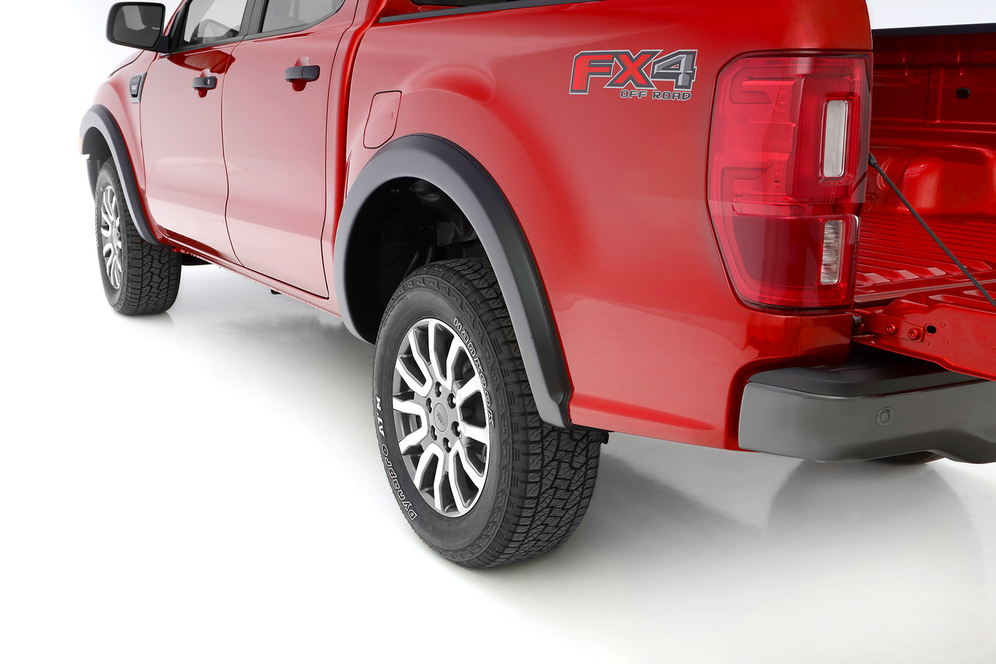 Lund SX133TB Sport Style Fender Flare Set - Rear Textured 2-Piece Set For 2019-2022 Ford Ranger